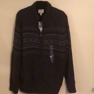 Heavy knit zippered sweater